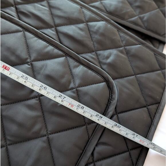 NWT TOTEME Black Scarf-detailed Quilted Recycled-shell Jacket, size IT 40/ US8 - Picture 6 of 9